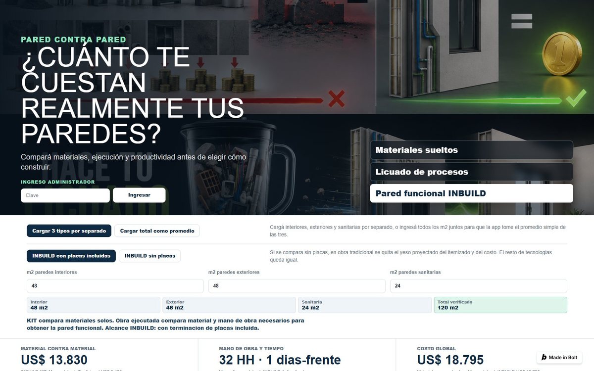 Comparador de paredes Inbuild