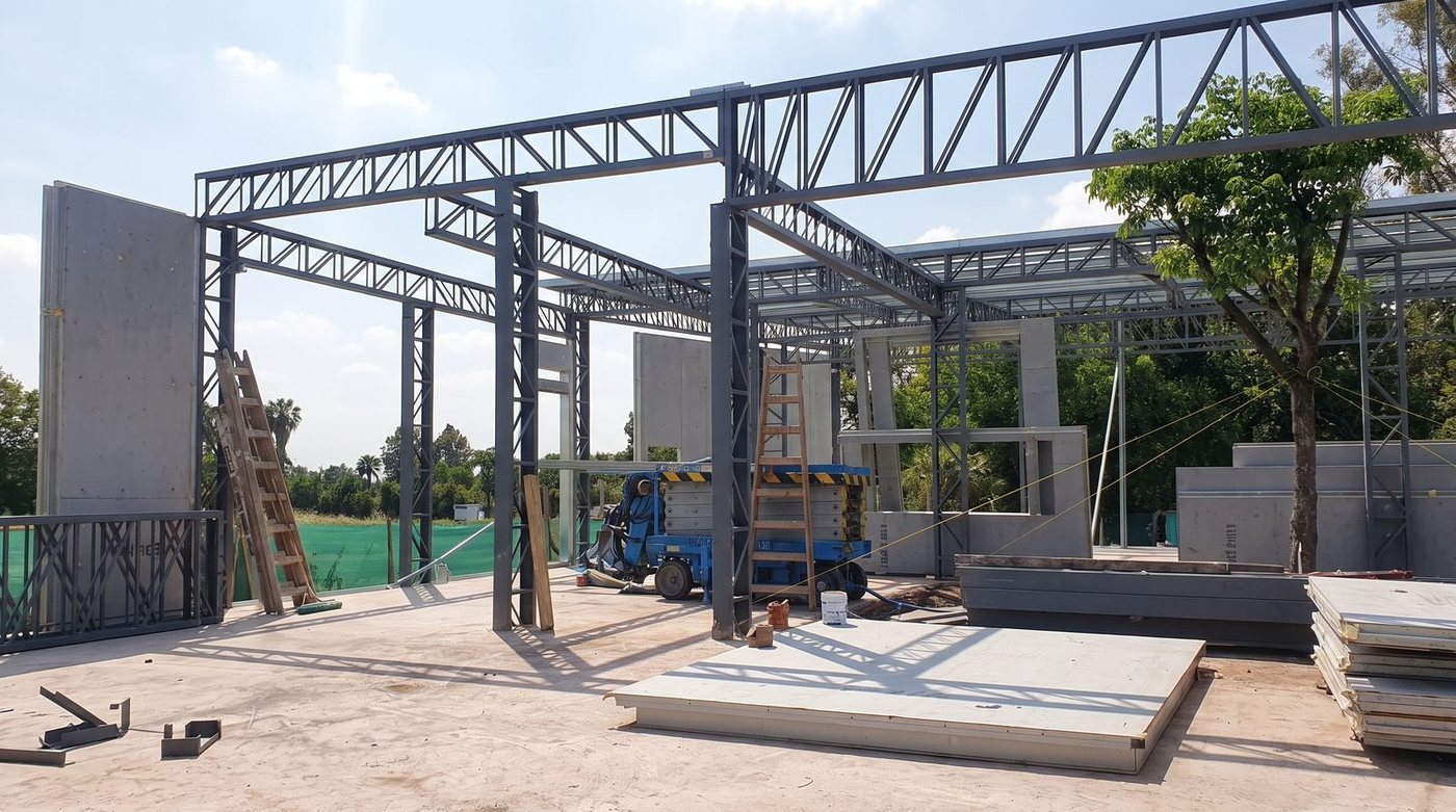 Estructura en montaje