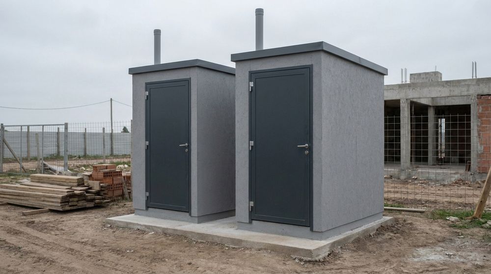 Baño individual — dos unidades sobre una misma base